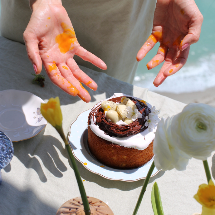 Vegan Carrot Easter Cake