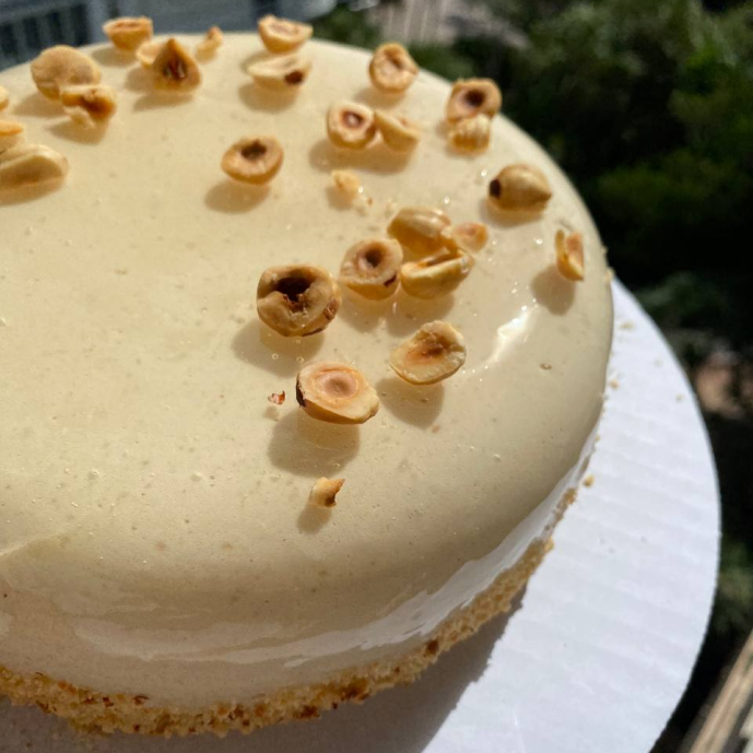 Vegan Hazelnuts Cubed Cake